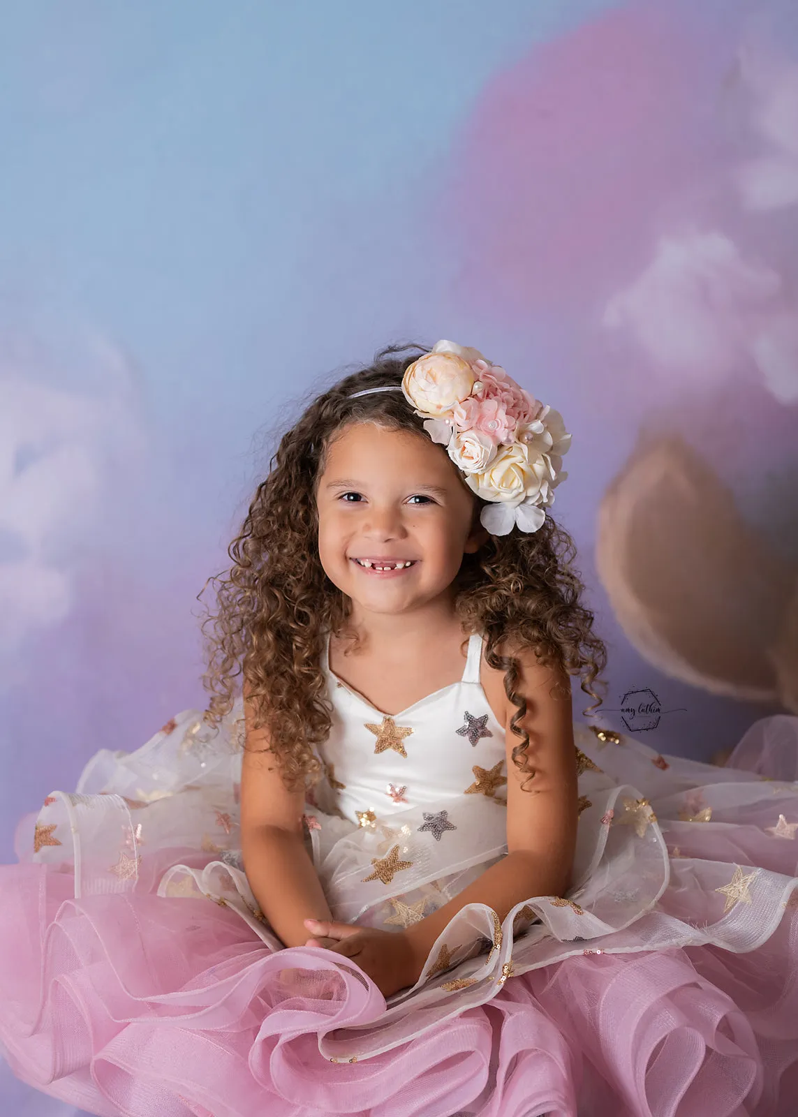 "Starry Surprise" Petal Short Length Dress ( 5 Year - Petite 6 Year)