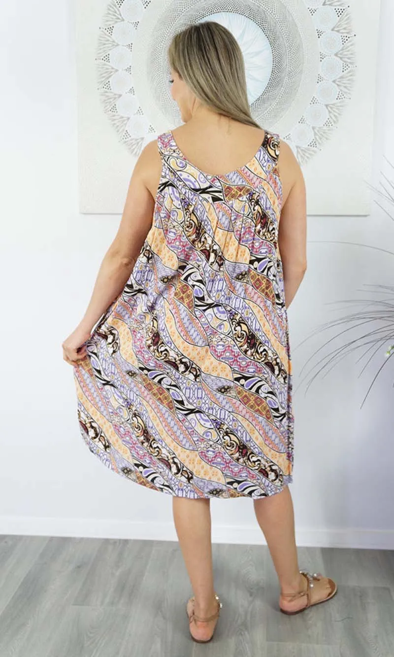 Rayon Dress Tahiti Curves, More Colours