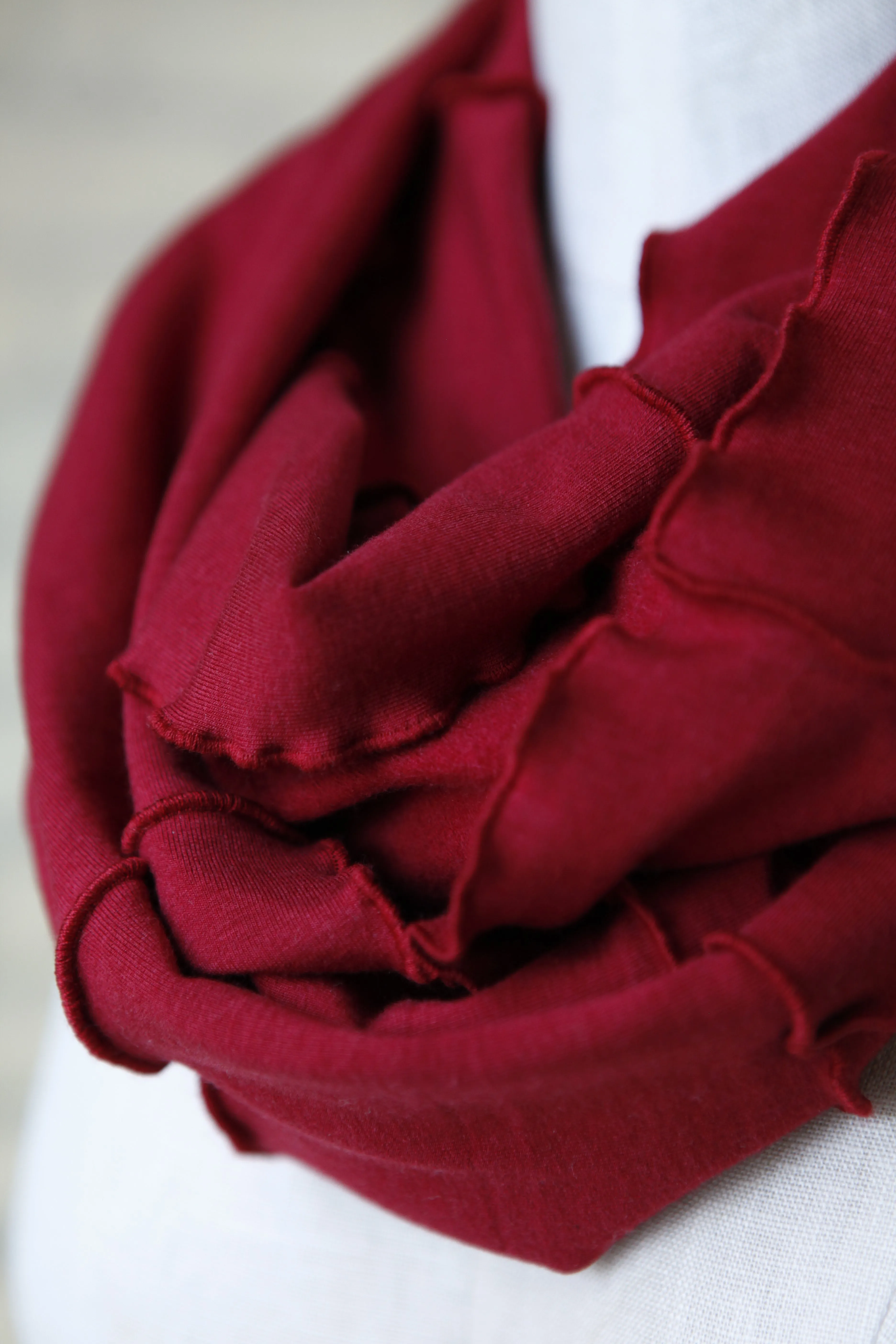 Red Lucky Infinity Scarf