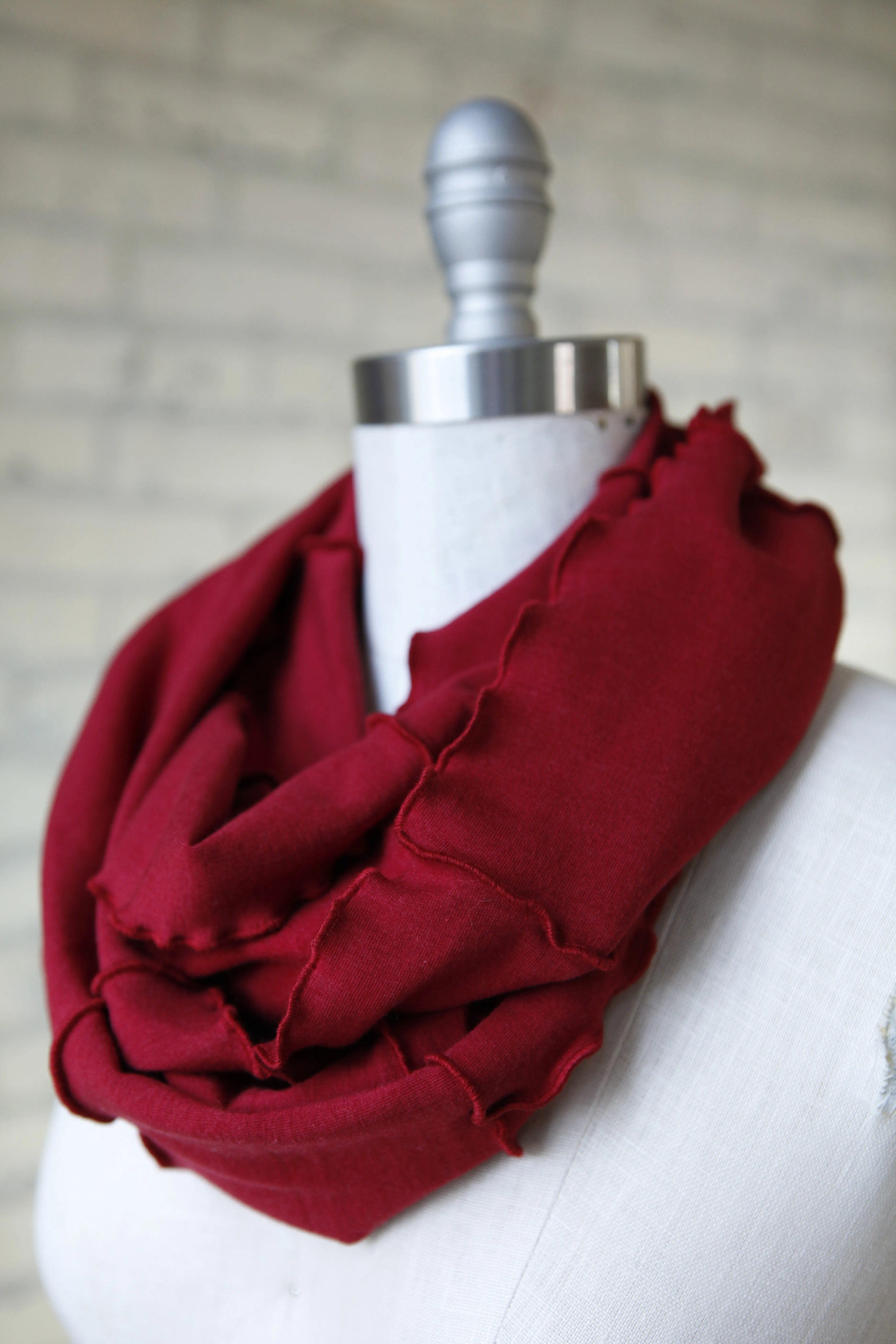 Red Lucky Infinity Scarf