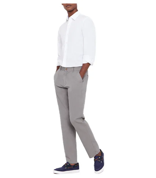 Regular Fit Comfort Chino Trousers Gray