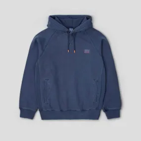 Relaxed Cotton Hoodie Indigo