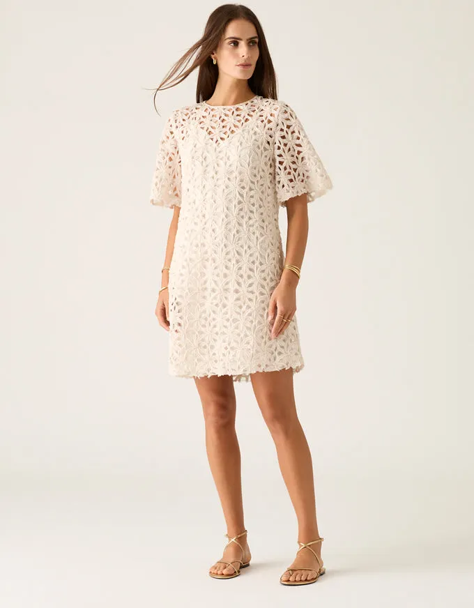 Rosa Mini Dress Ivory