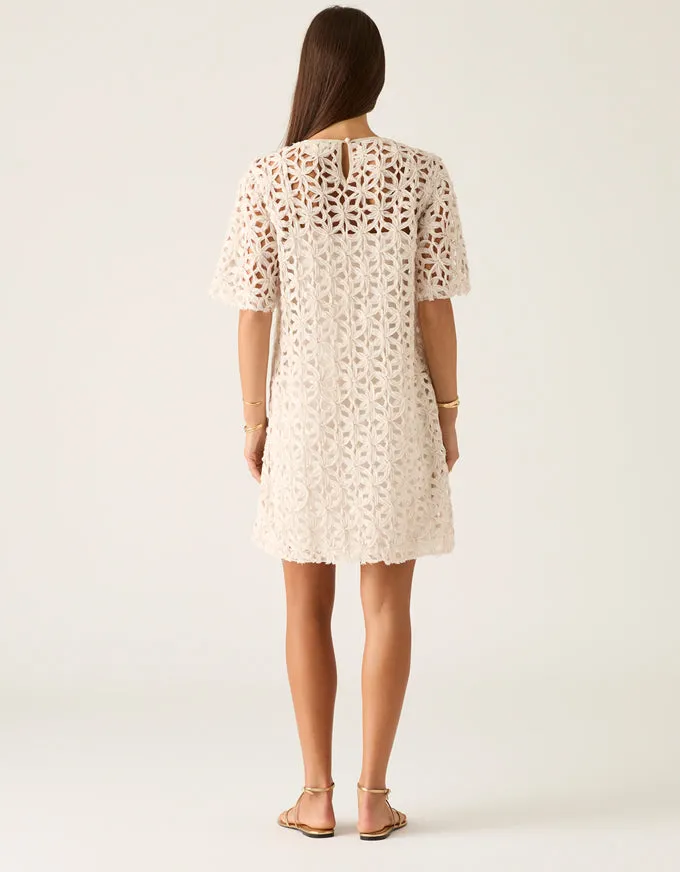 Rosa Mini Dress Ivory