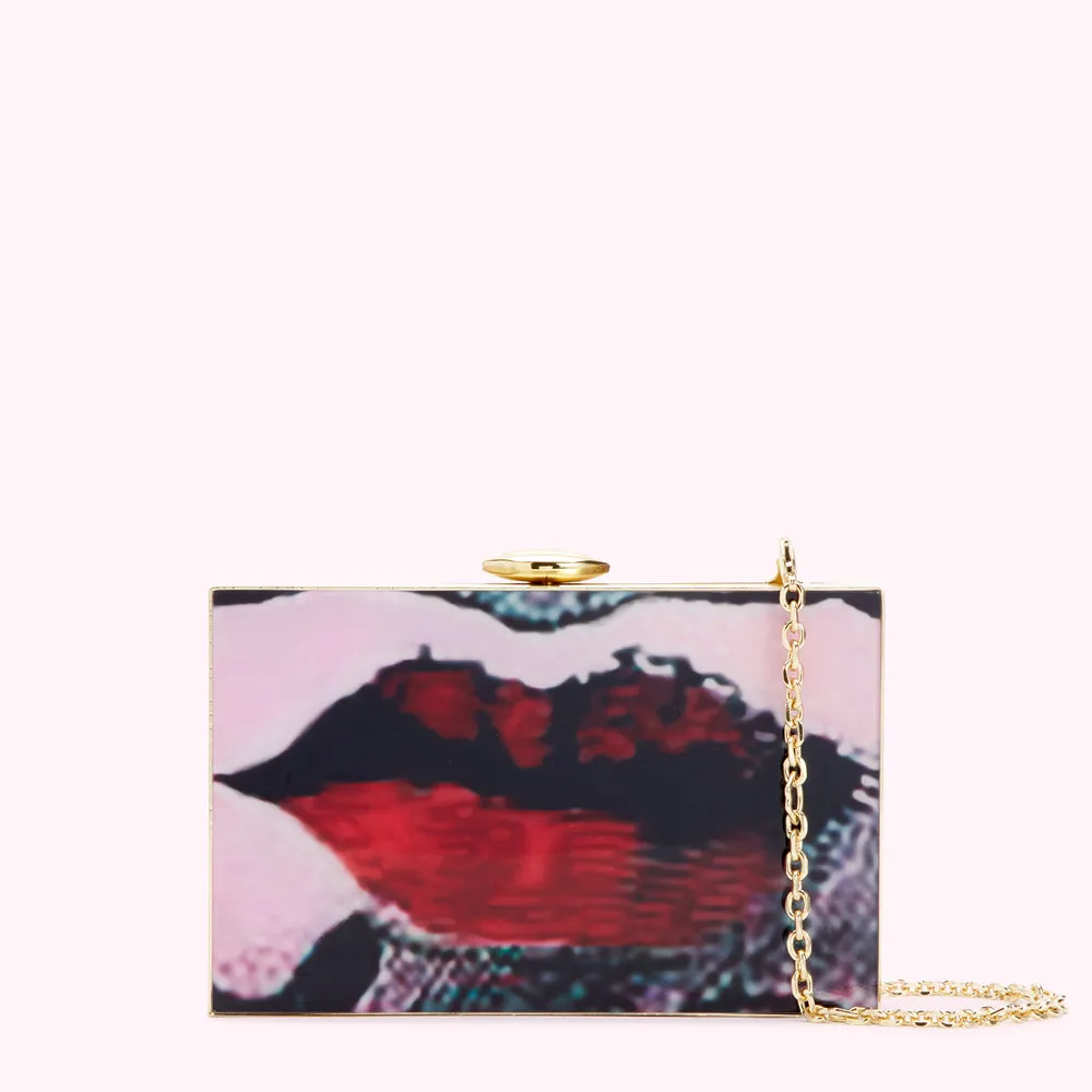 ROSE MULTI LIP ARTWORK LADY LIVVY CLUTCH