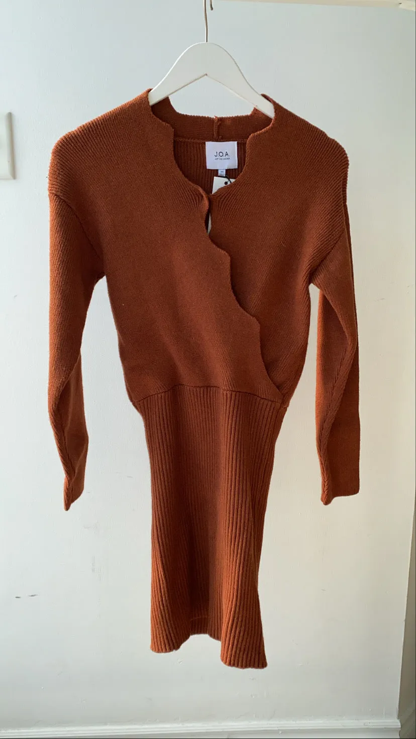 Rust Knit Dress