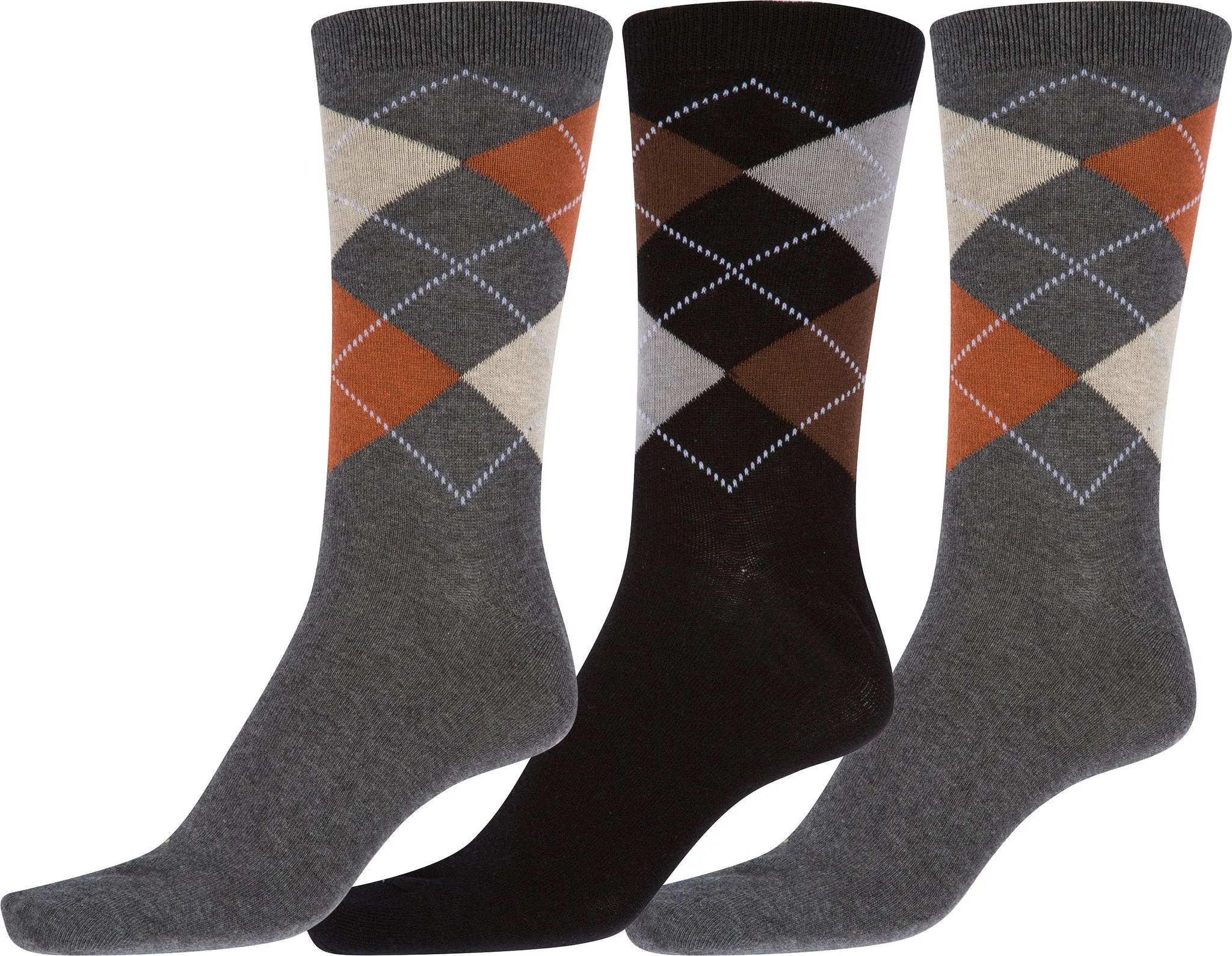 Sakkas Men's Classic Patterned Dress Socks Value 6-Pack