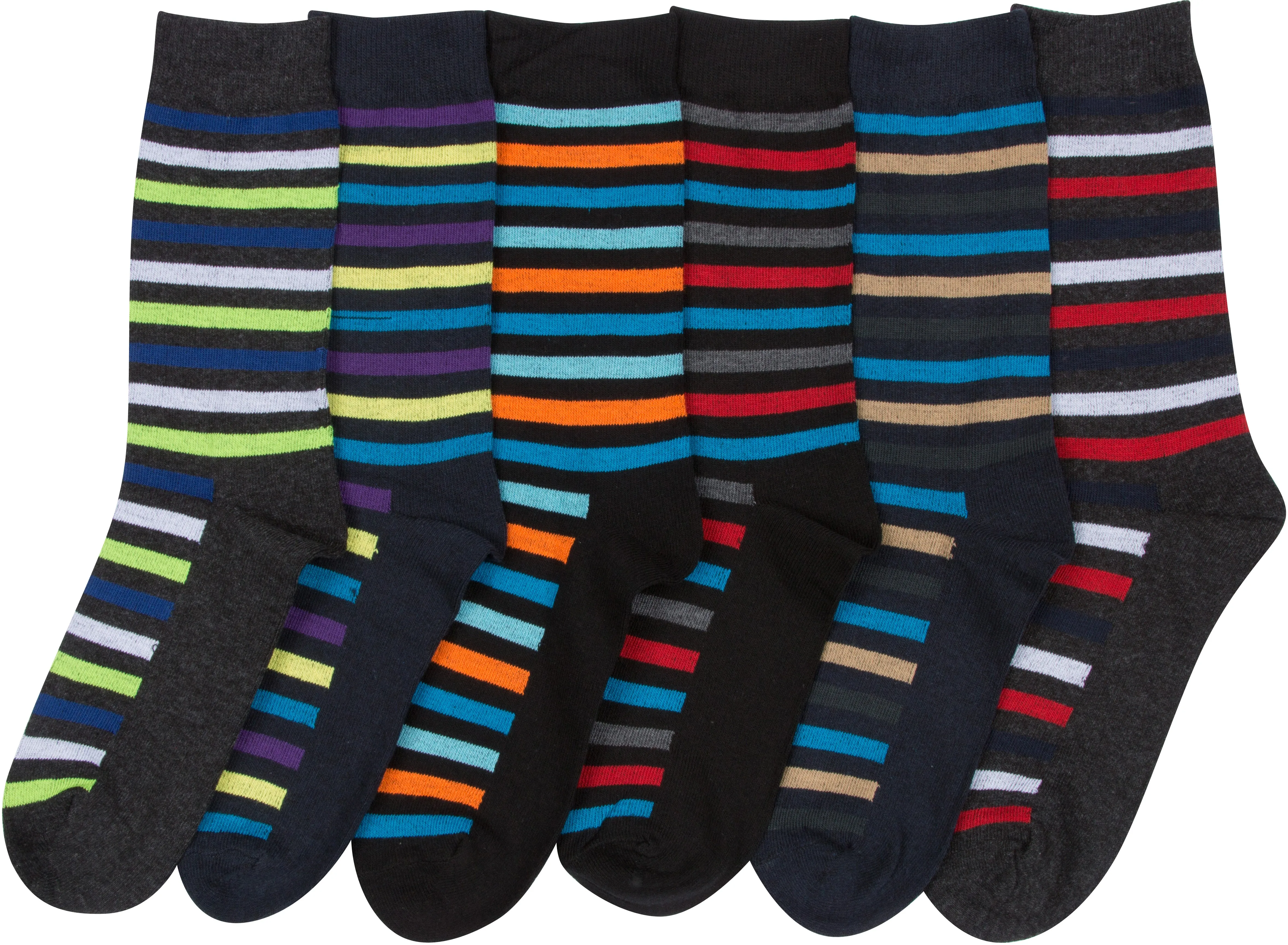 Sakkas Men's Classic Patterned Dress Socks Value 6-Pack