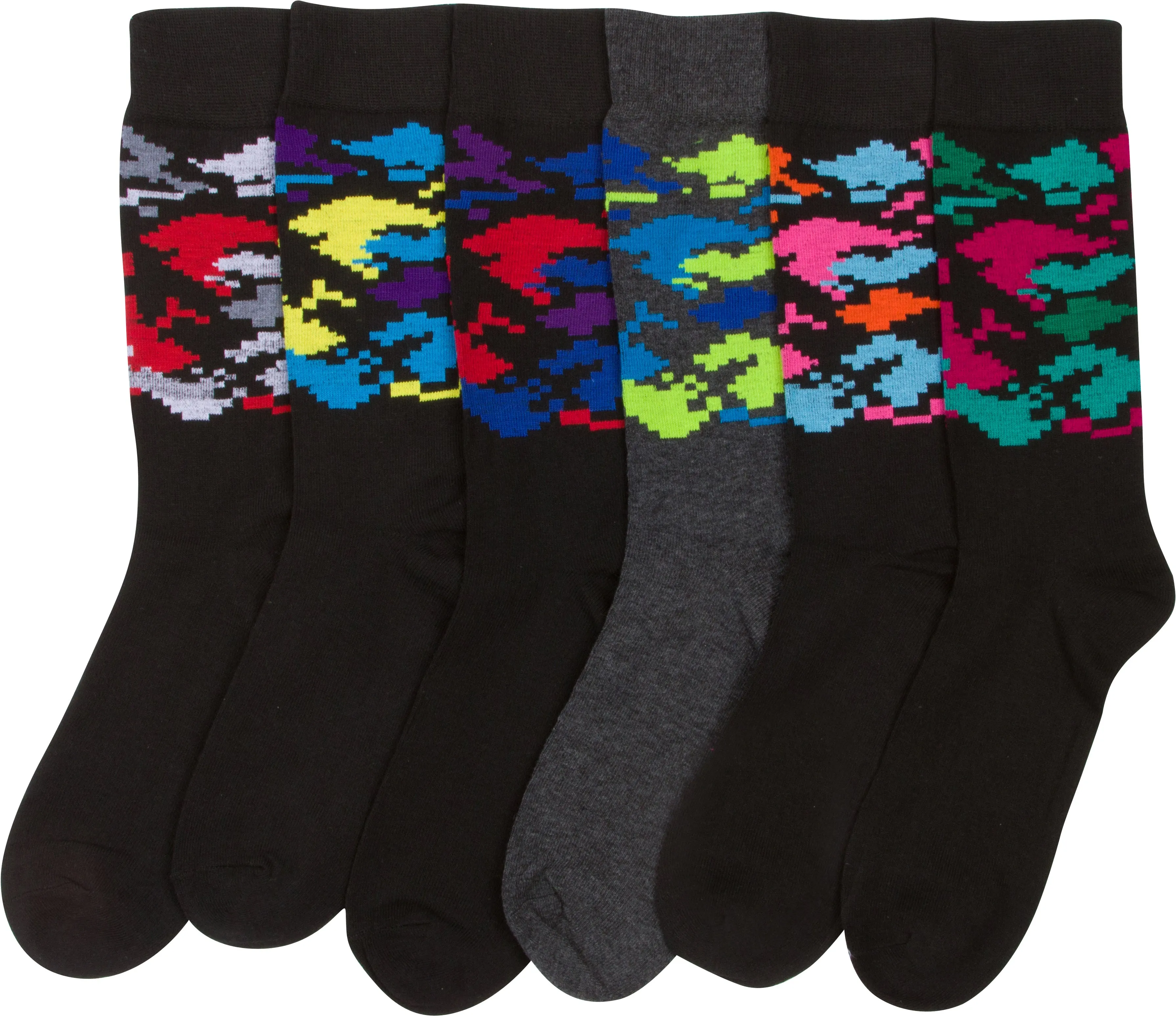 Sakkas Men's Classic Patterned Dress Socks Value 6-Pack