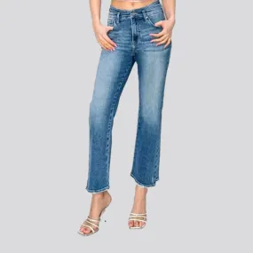 Sanded classic jeans
 for women