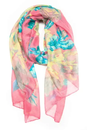 Scarf / Pink Floral / Unisex