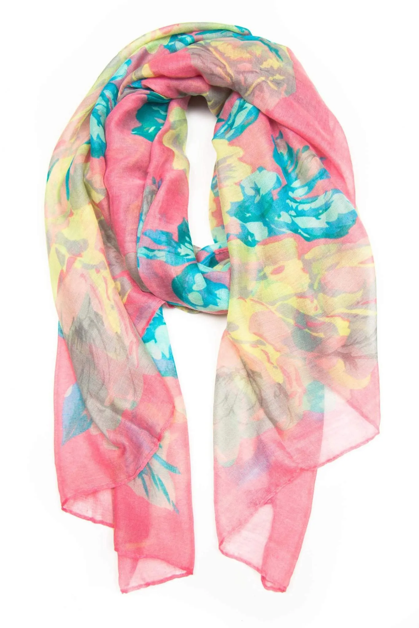 Scarf / Pink Floral / Unisex