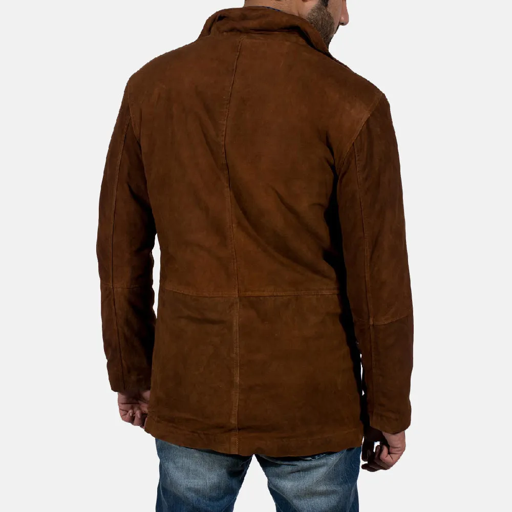 Sheriff Brown Suede Leather Jacket