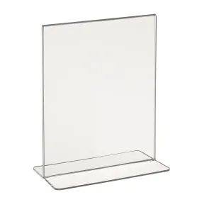 Signholder, Counter Top, 7"H X 5-1/2"W Bottom Load Plexi