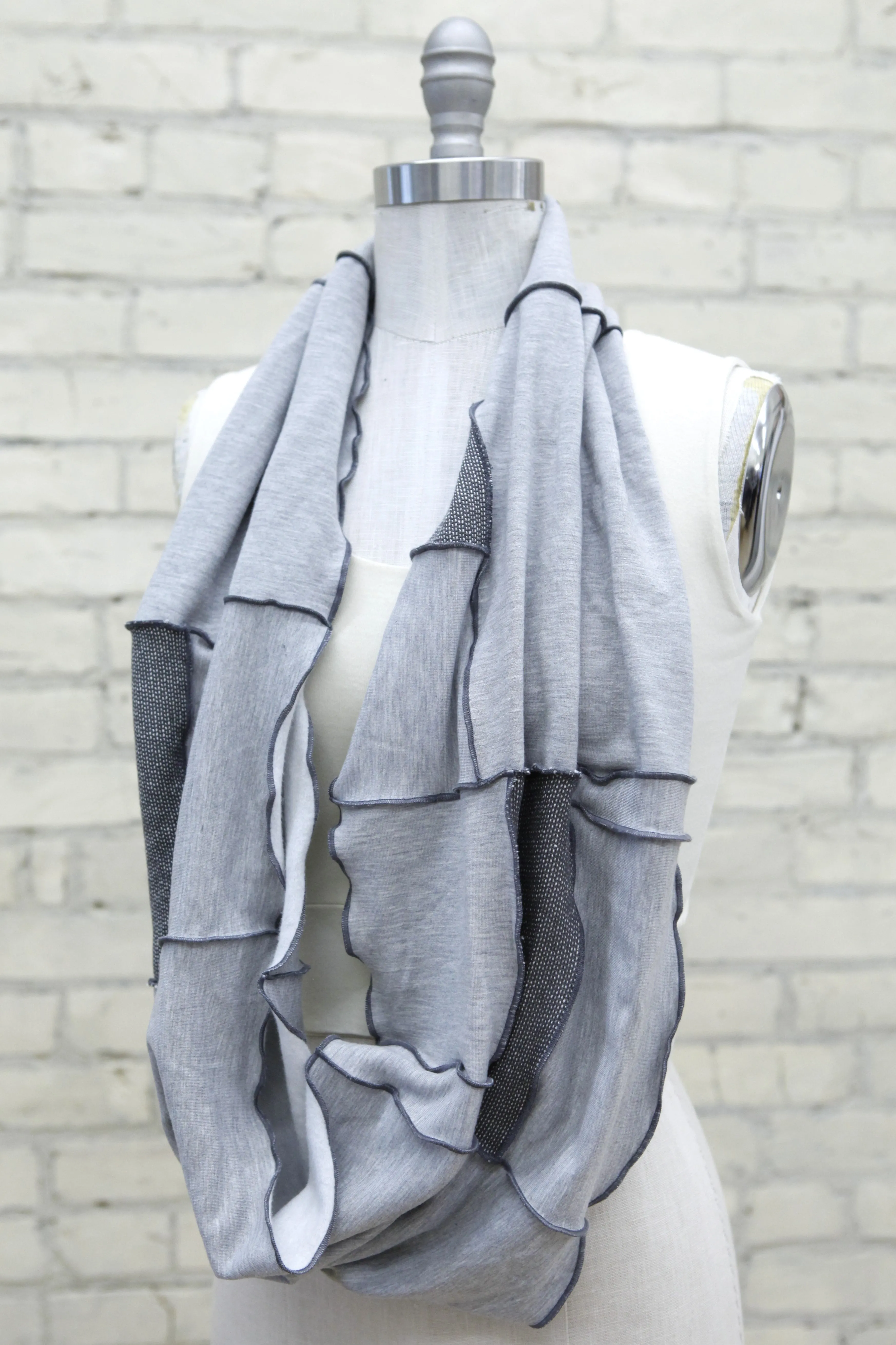 Silver Wolf Infinity Scarf