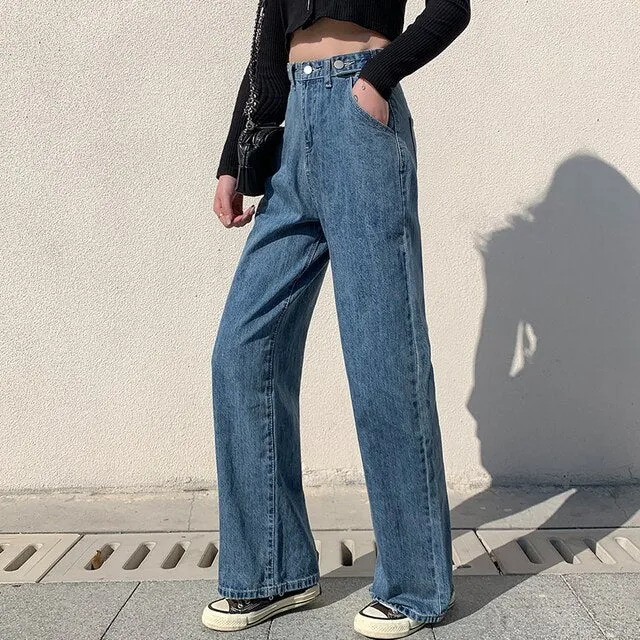 Streetwear High Waist Women's Jeans