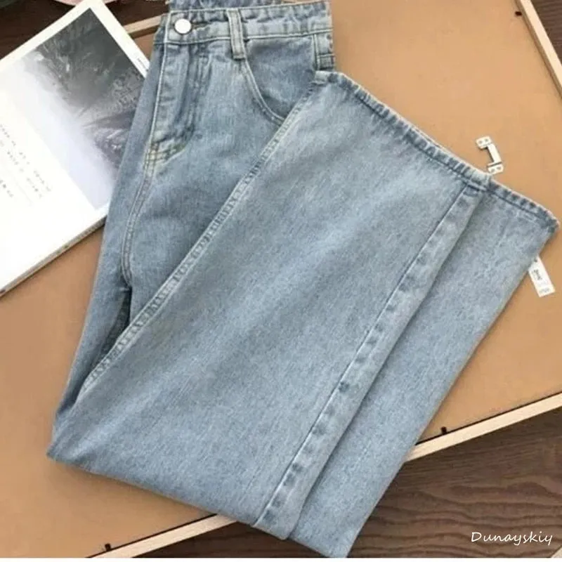 Streetwear High Waist Women's Jeans