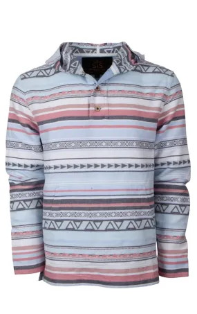 STS Ranchwear Mens Hayden Blue Serape 100% Cotton Hoodie