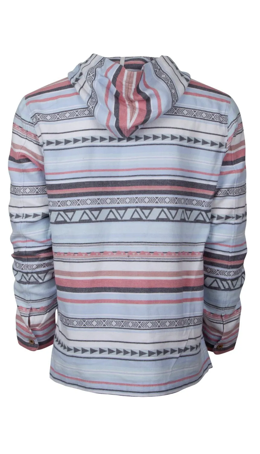 STS Ranchwear Mens Hayden Blue Serape 100% Cotton Hoodie