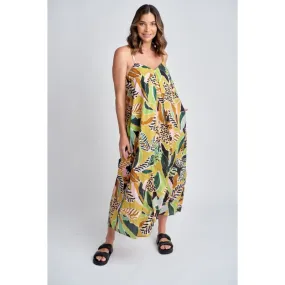 Summer Cotton Maxi Dress | Jungle Print C1617-33L-S24