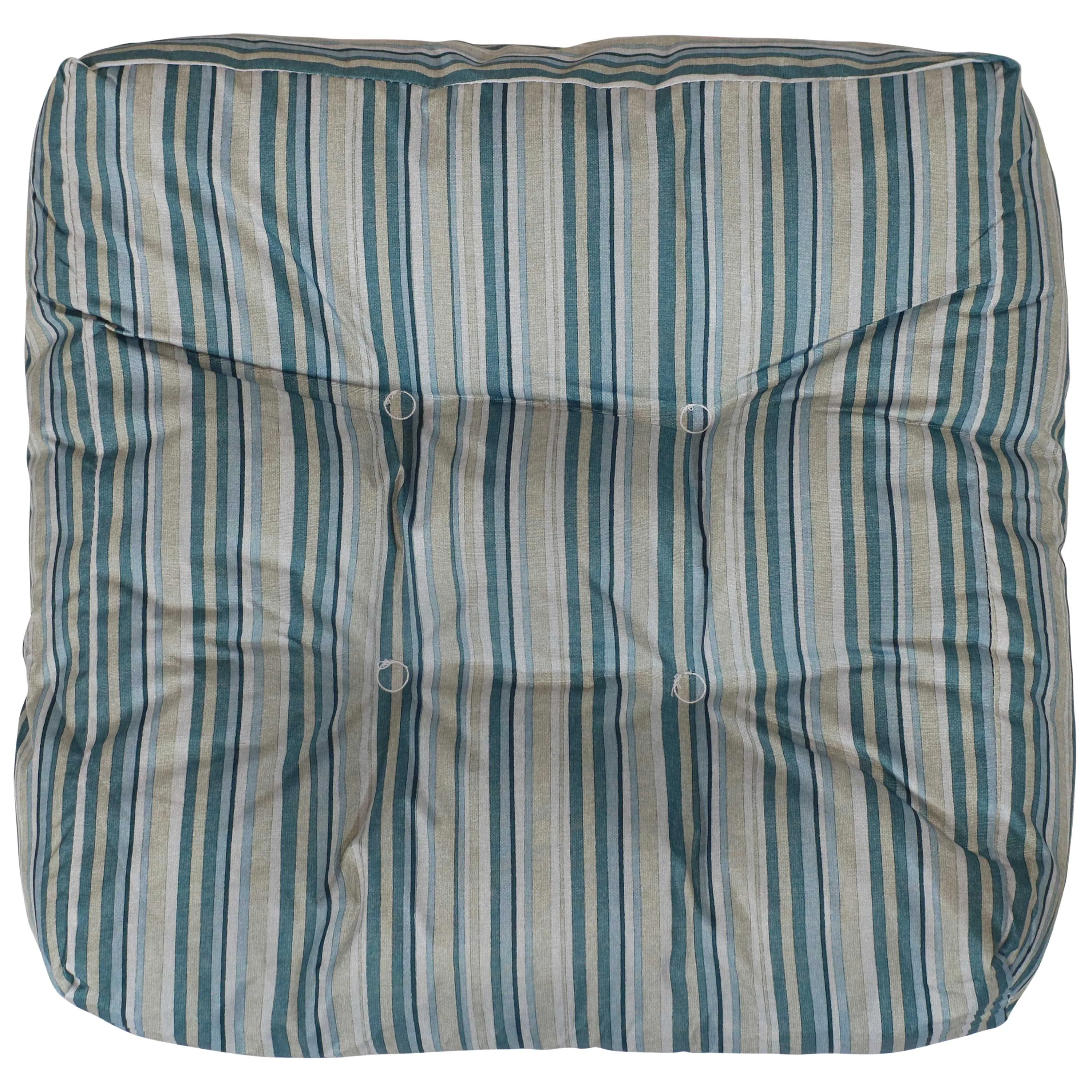 Sunnydaze Set of 2 Tufted Indoor/Outdoor Square Patio Cushions