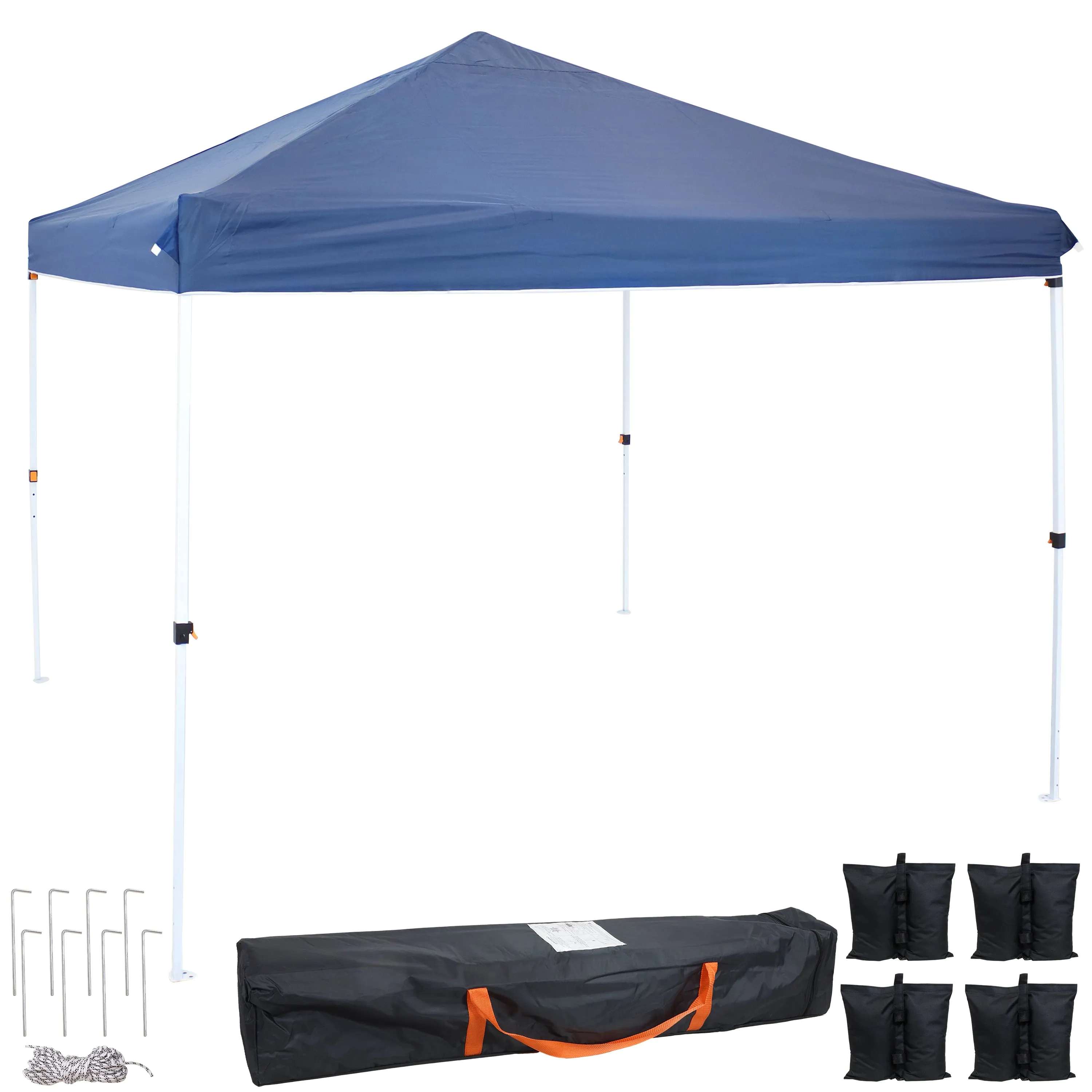 Sunnydaze Standard Pop-Up Canopy with Carry Bag and Sandbags