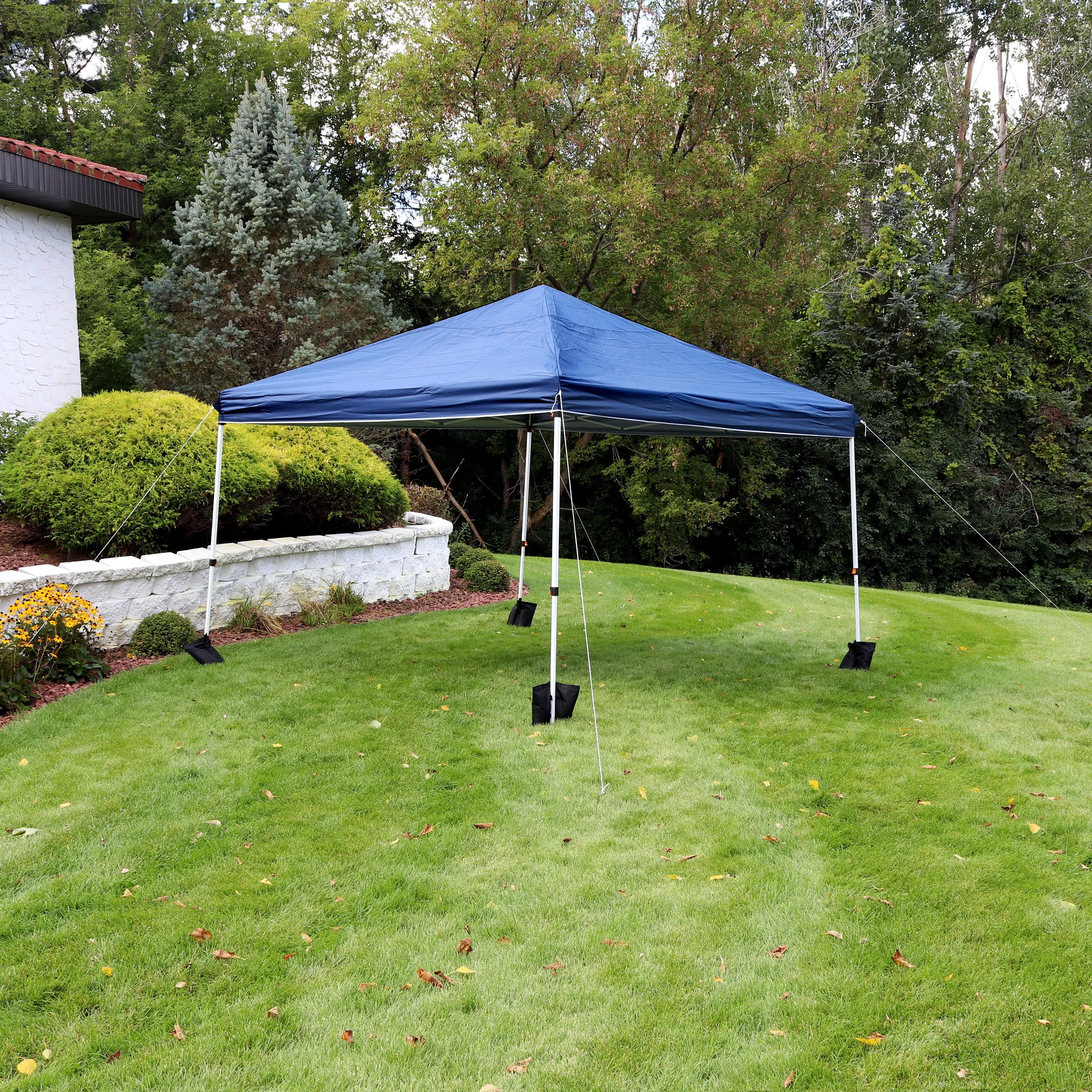 Sunnydaze Standard Pop-Up Canopy with Carry Bag and Sandbags