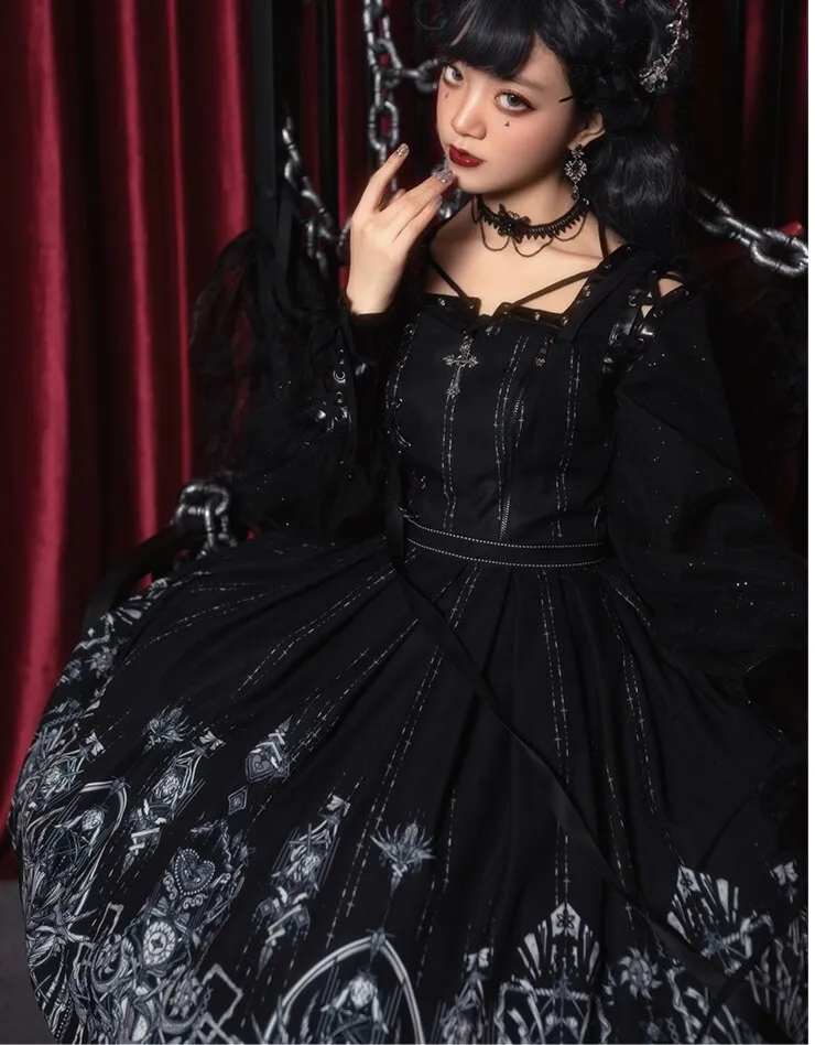 The Evil Eye ~ Gothic Lolita JSK Dress Sleeveless Party Dress