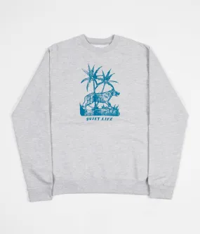 The Quiet Life Hyena Crewneck Sweatshirt - Heather Grey