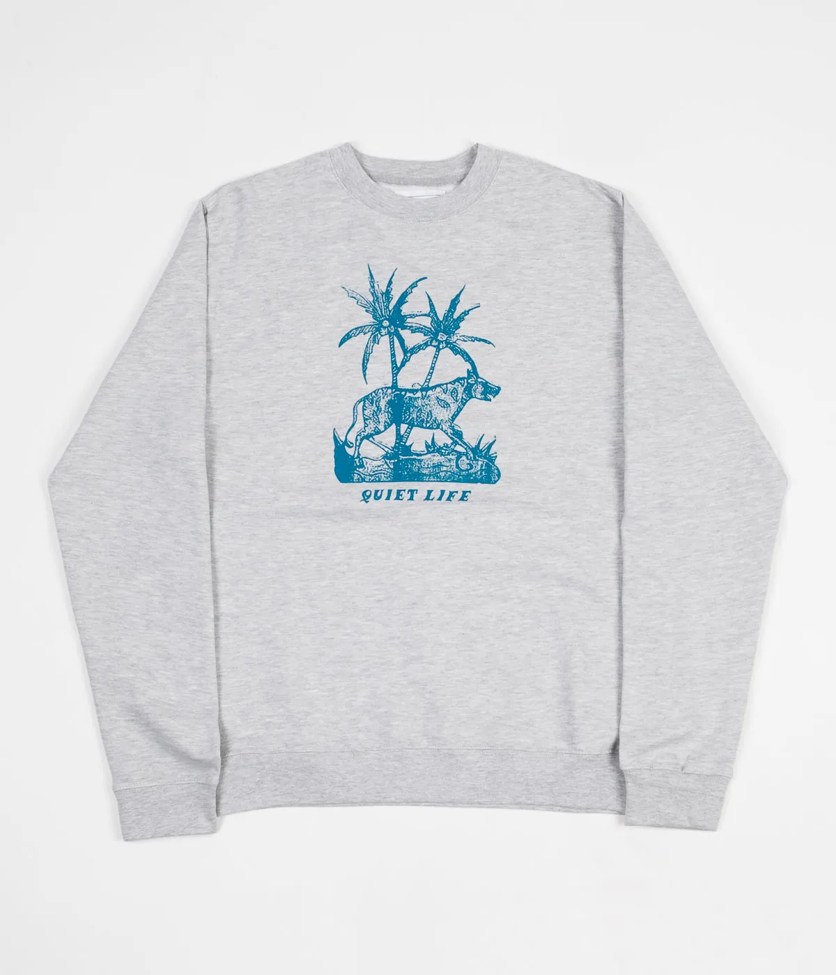 The Quiet Life Hyena Crewneck Sweatshirt - Heather Grey