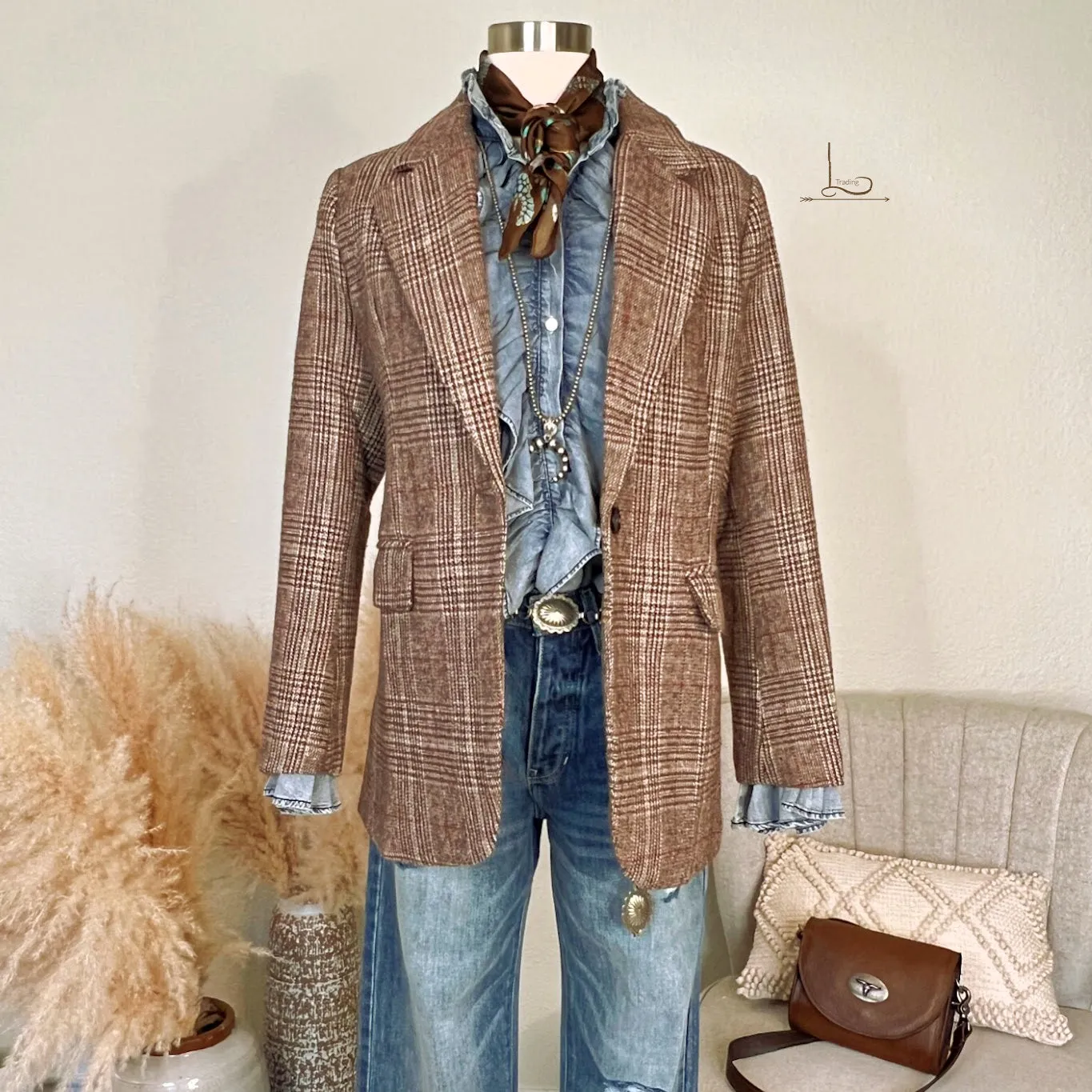 The Westlands Blazer in Chestnut