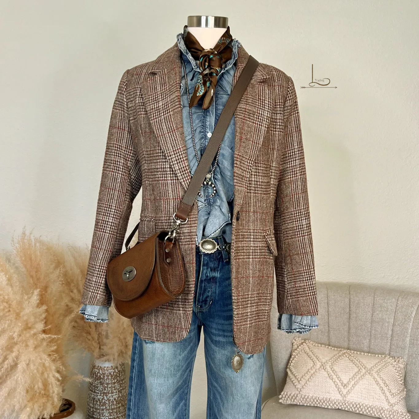 The Westlands Blazer in Chestnut