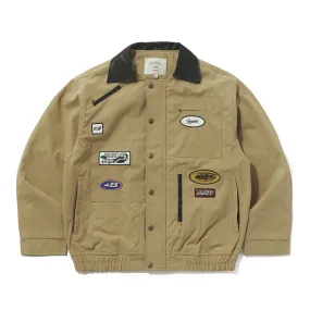 VARIETY PATCH SNAP JACKET BEIGE