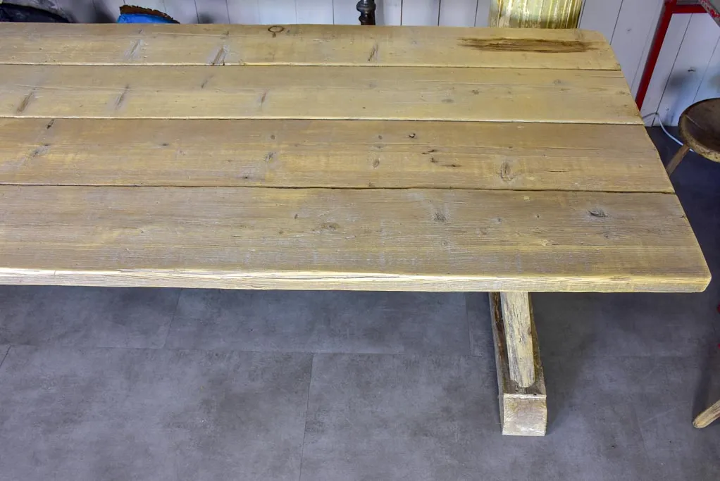 Very large French dining table made from salvaged timber 118½" x  38¼"