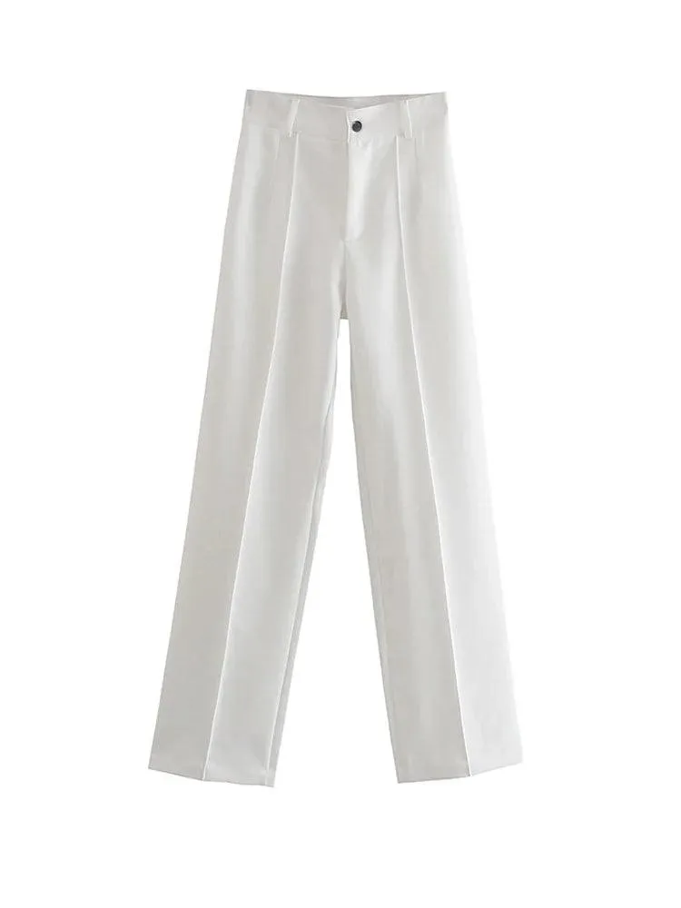 Vintage Chic High-Waist Pants: Modern Office Style Essentials