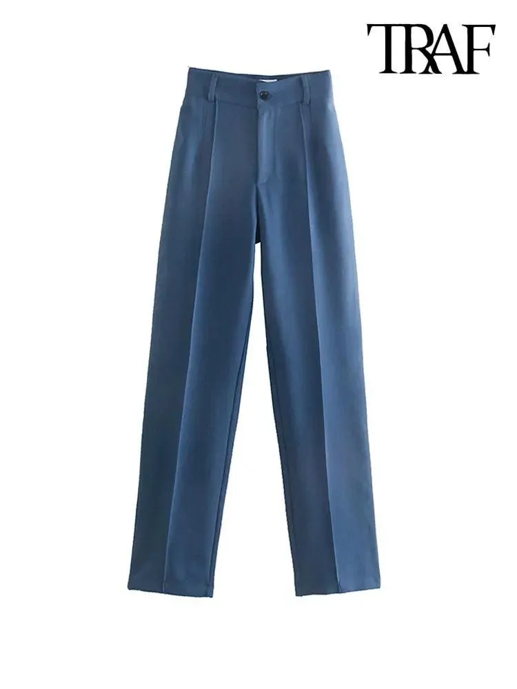 Vintage Chic High-Waist Pants: Modern Office Style Essentials