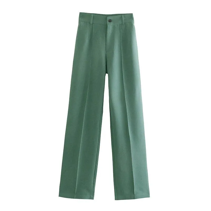 Vintage Chic High-Waist Pants: Modern Office Style Essentials