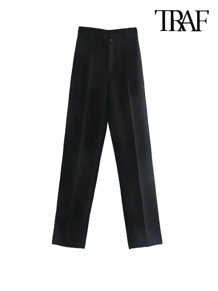 Vintage Chic High-Waist Pants: Modern Office Style Essentials