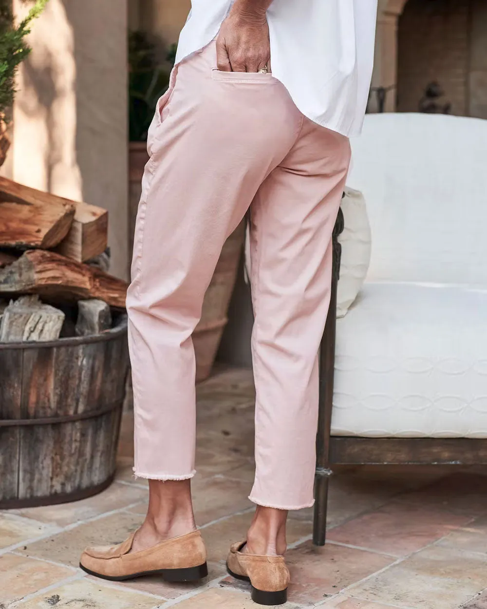 Vintage Rose Wicklow Italian Chino Pant