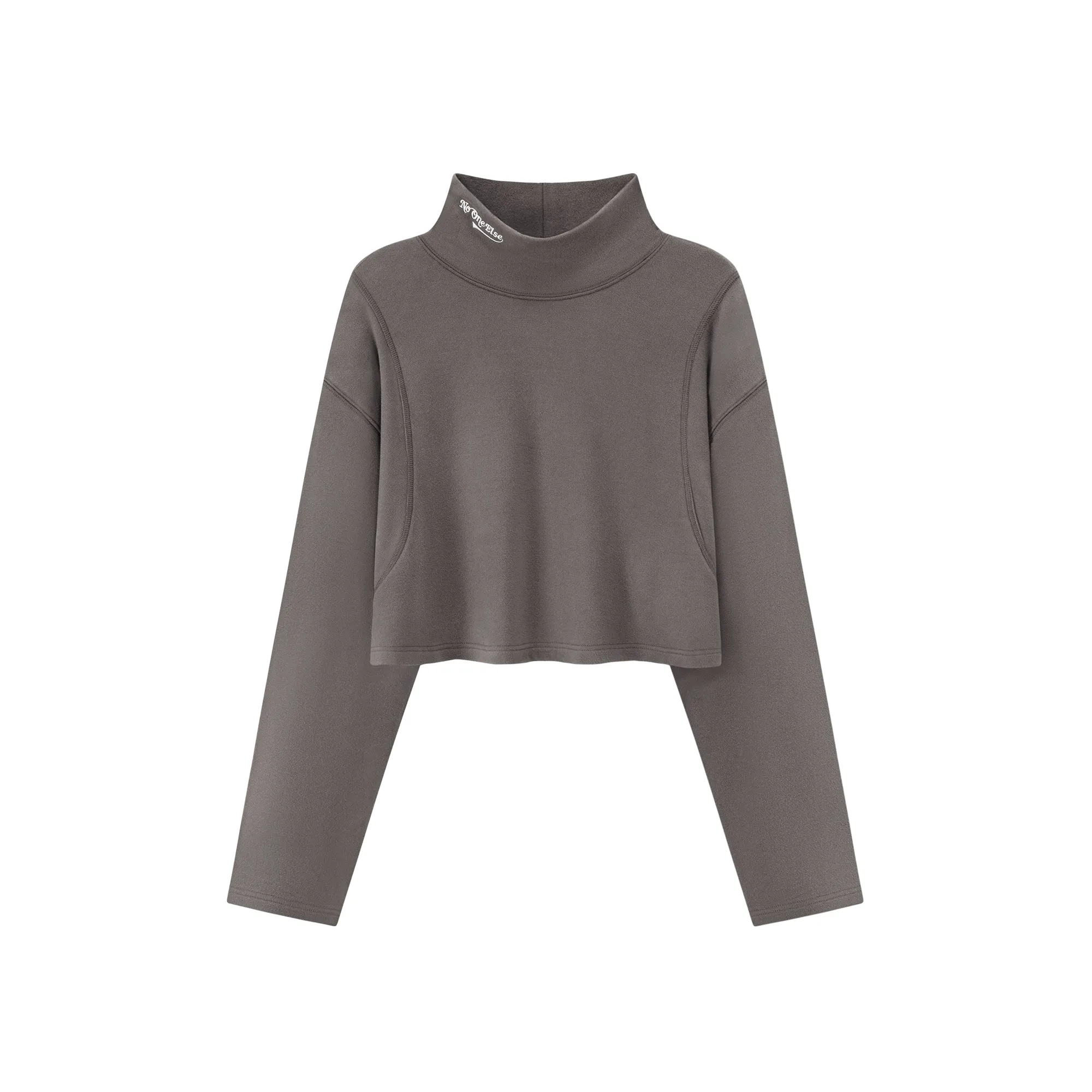 Wide Turtleneck Long-Sleeves Top