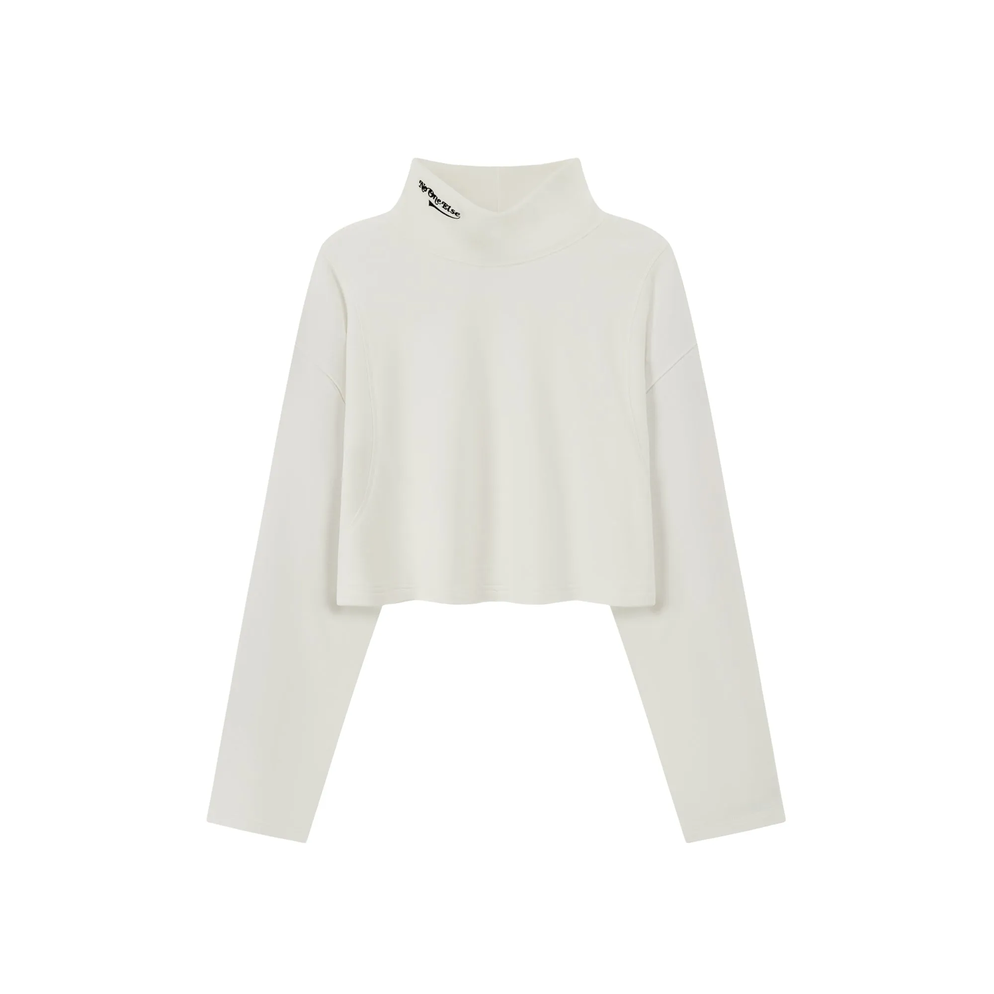 Wide Turtleneck Long-Sleeves Top