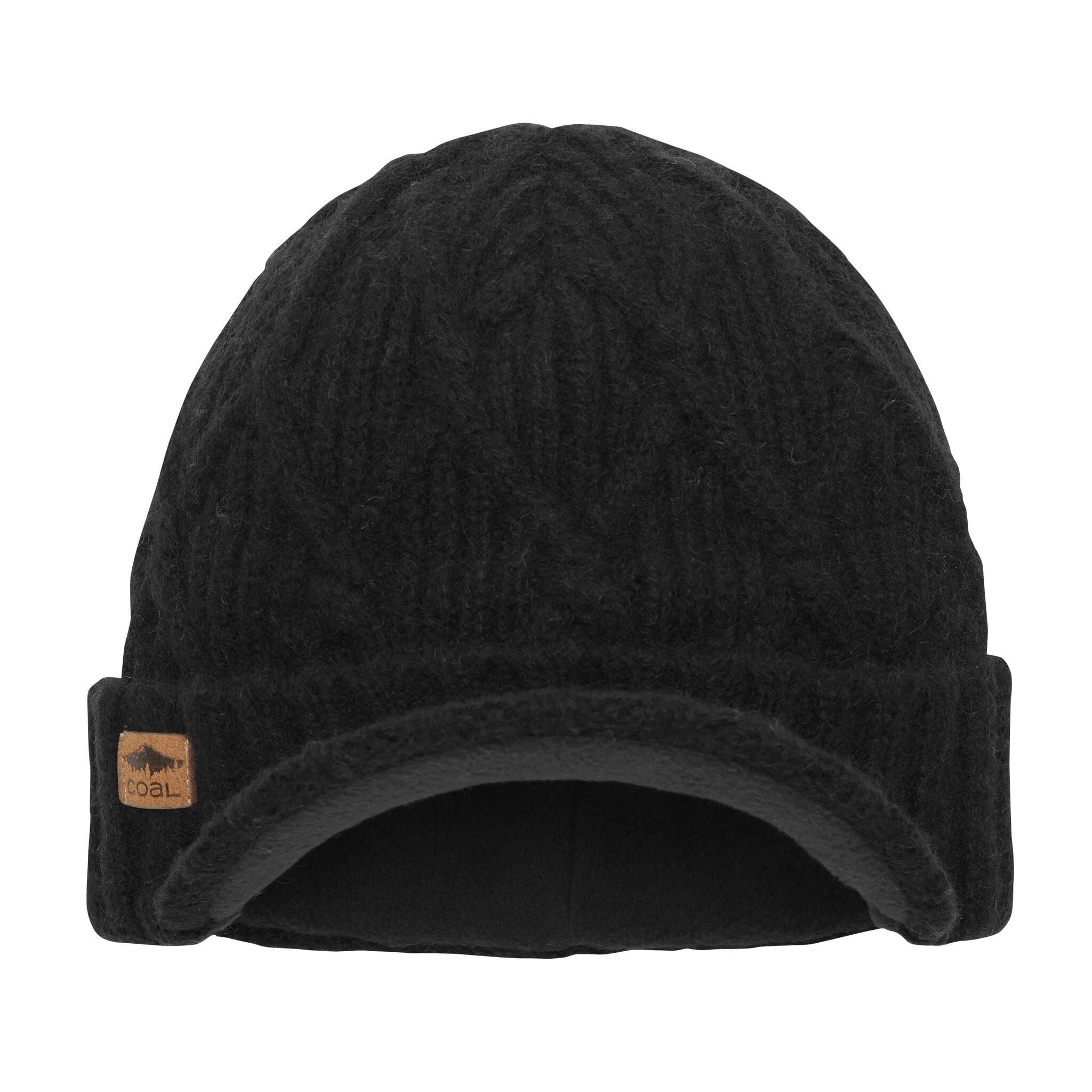 Yukon Cable Knit Wool Brim Beanie