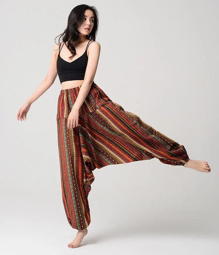 Zen Geometry Loose Harem Pants | Zen